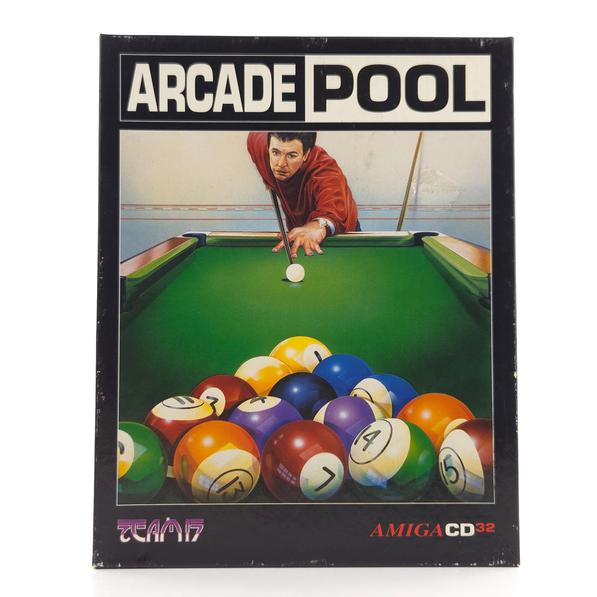 Amiga CD32 Spiel Arcade Pool Team17 Big Box OVP PAL