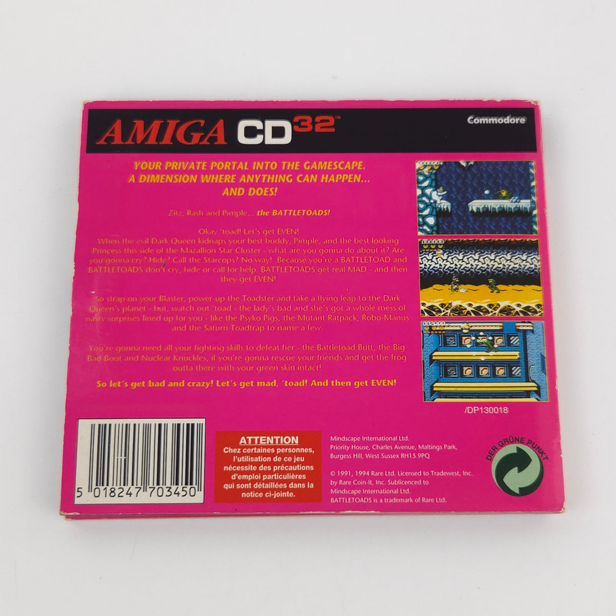 Commodore Amiga CD32 Spiel – Battletoads (OVP)