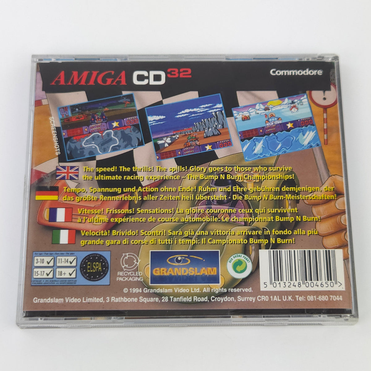 Commodore Amiga CD32 Spiel – Bump N Burn (OVP)