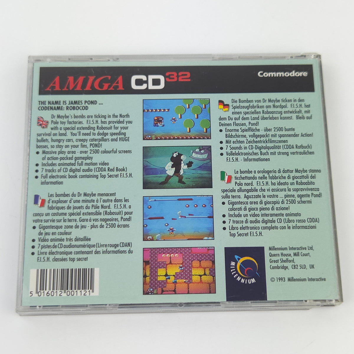 Commodore Amiga CD32 Spiel – James Pond 2 Robocod (OVP)