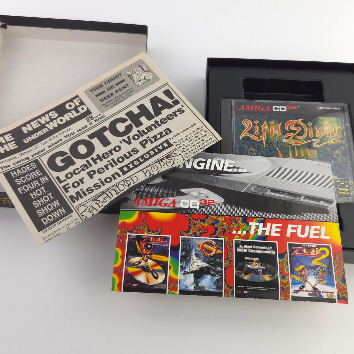Amiga CD32 Spiel Litil Divil Big Box OVP PAL Gremlin