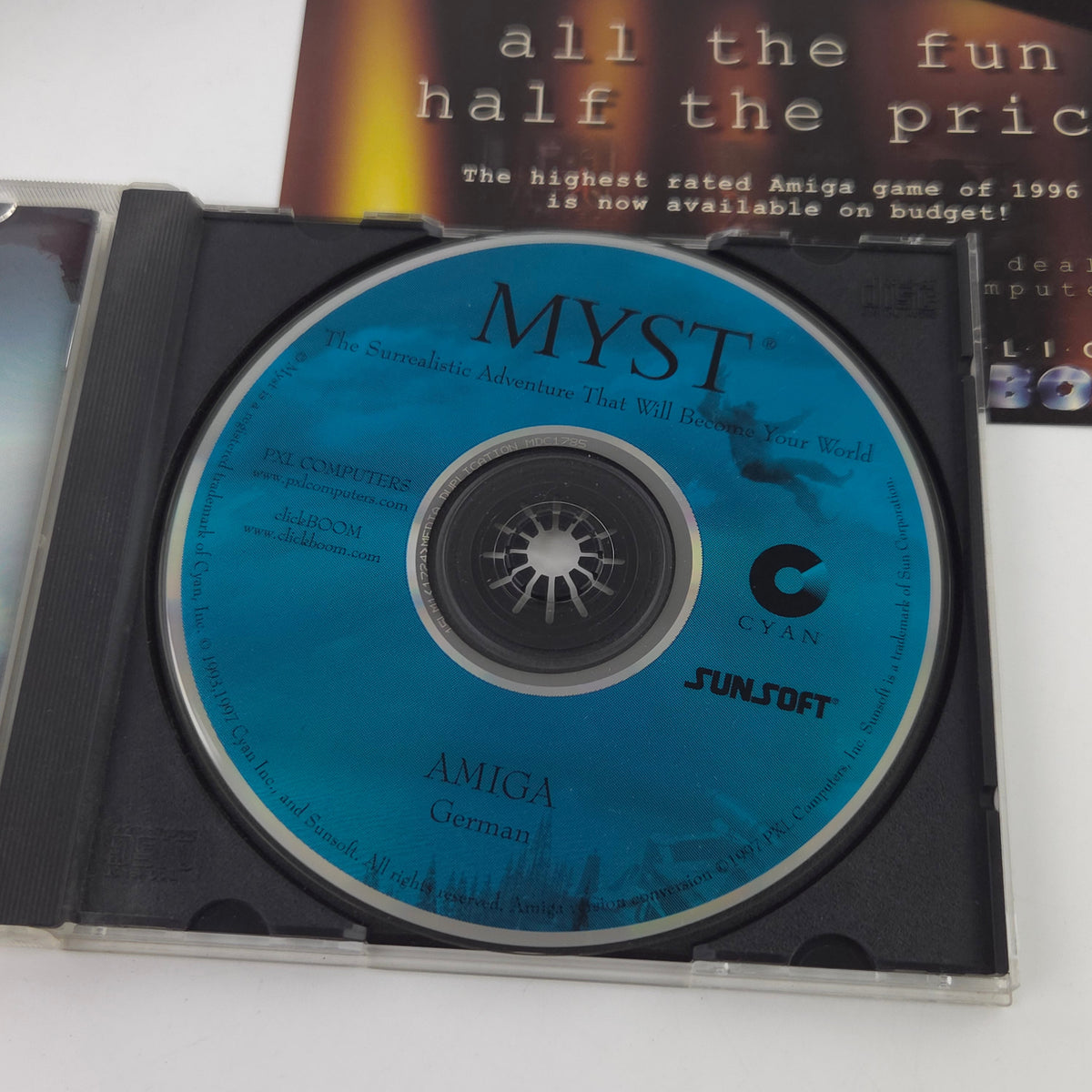 Amiga CD32 Spiel Myst Big Box OVP PAL Cyan 1996