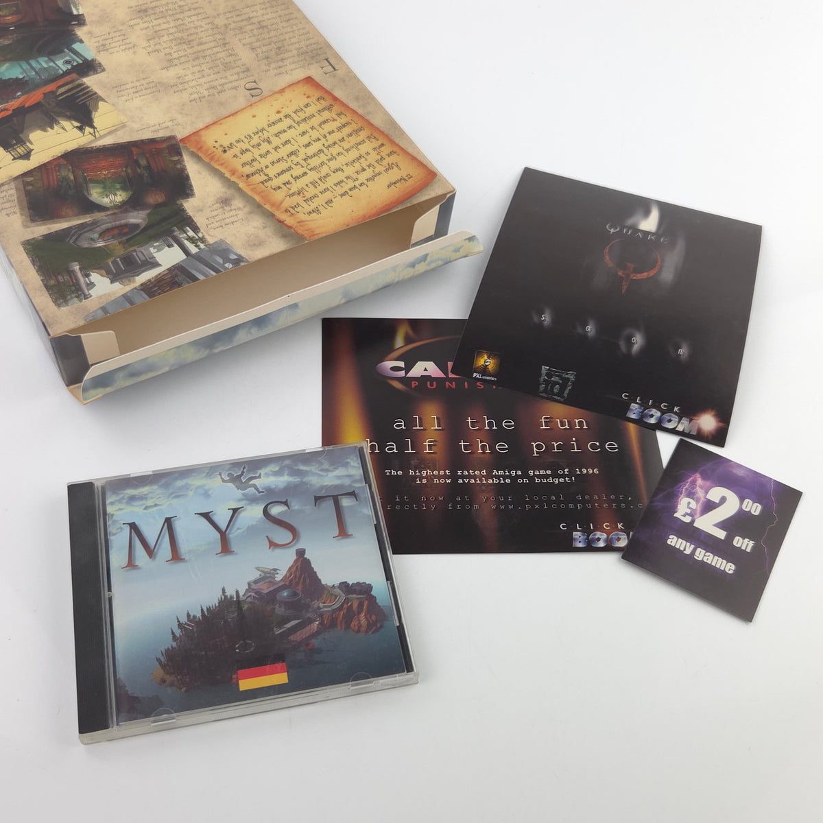 Amiga CD32 Spiel Myst Big Box OVP PAL Cyan 1996