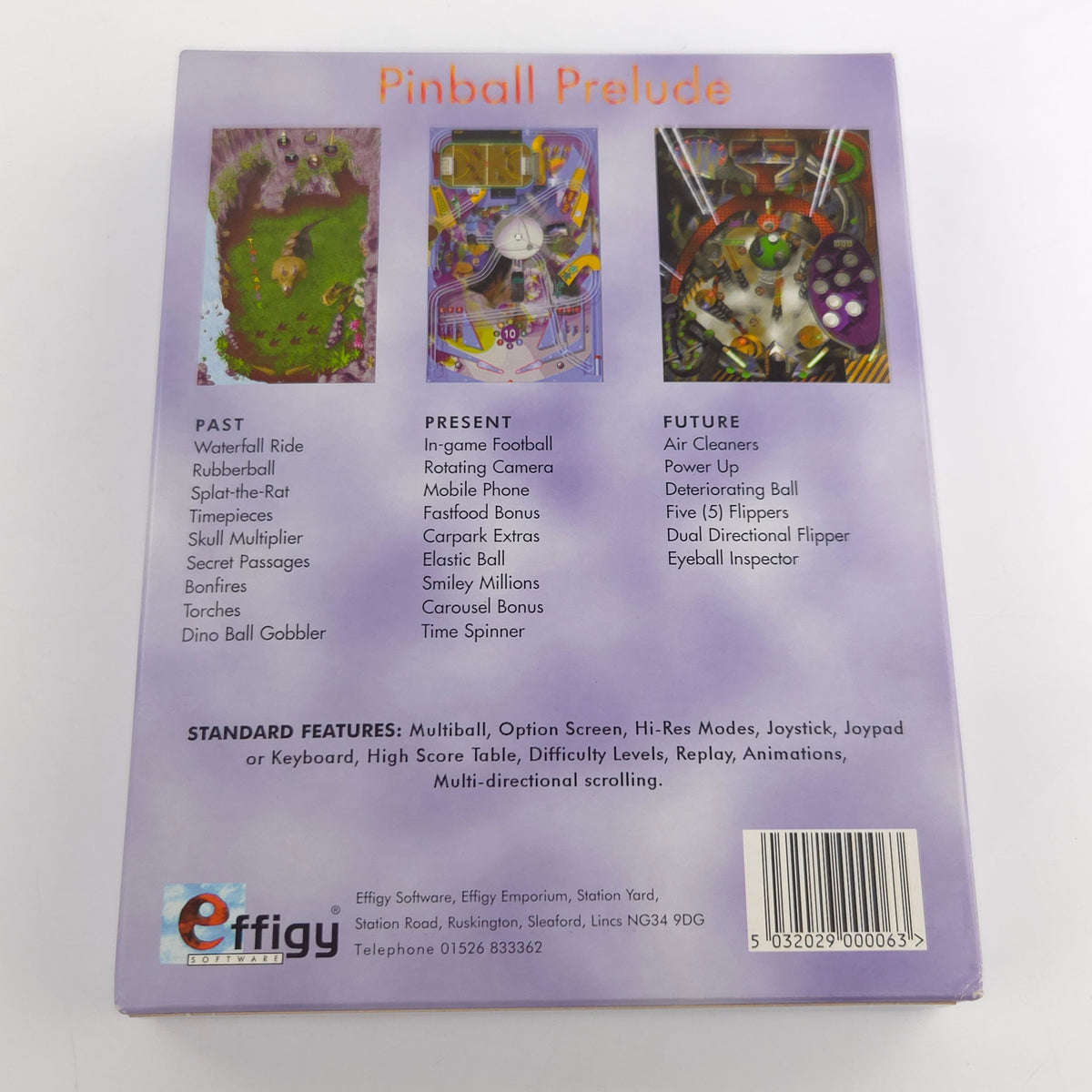 Amiga CD32 Spiel Pinball Prelude Big Box OVP PAL Effigy