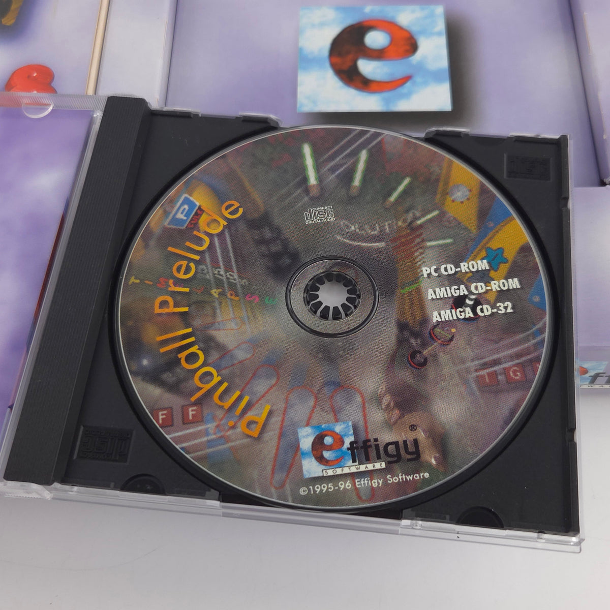 Amiga CD32 Spiel Pinball Prelude Big Box OVP PAL Effigy