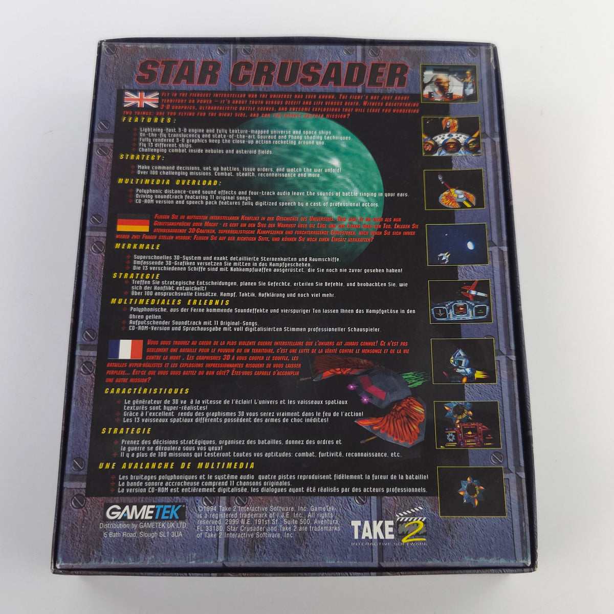 Amiga CD32 Spiel Star Crusader Big Box OVP PAL Gametek
