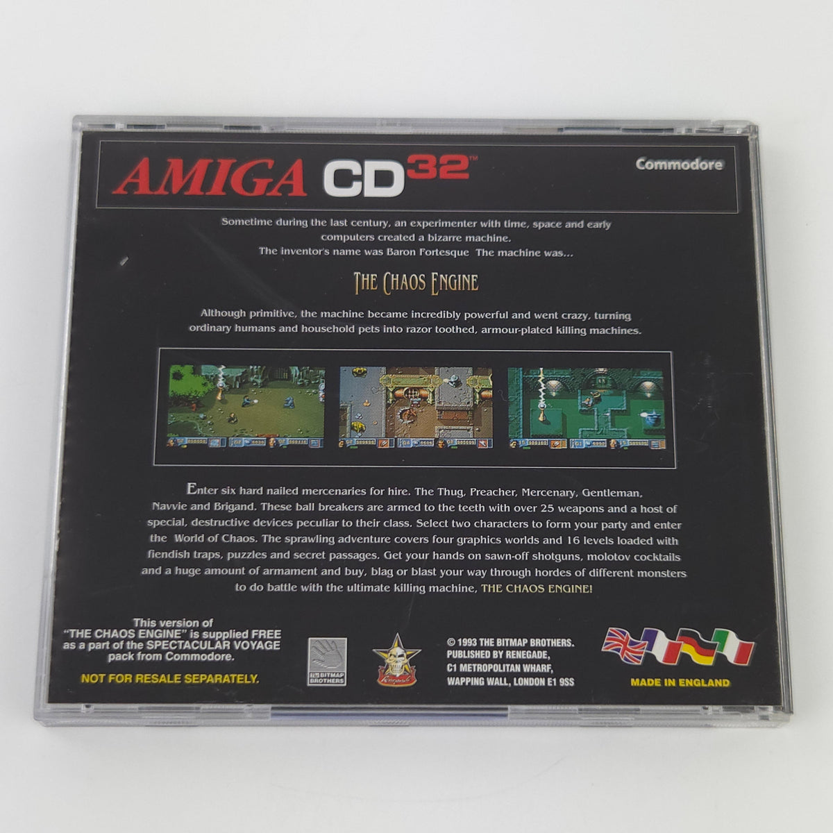 Commodore Amiga CD32 Spiel – The Chaos Engine (OVP)