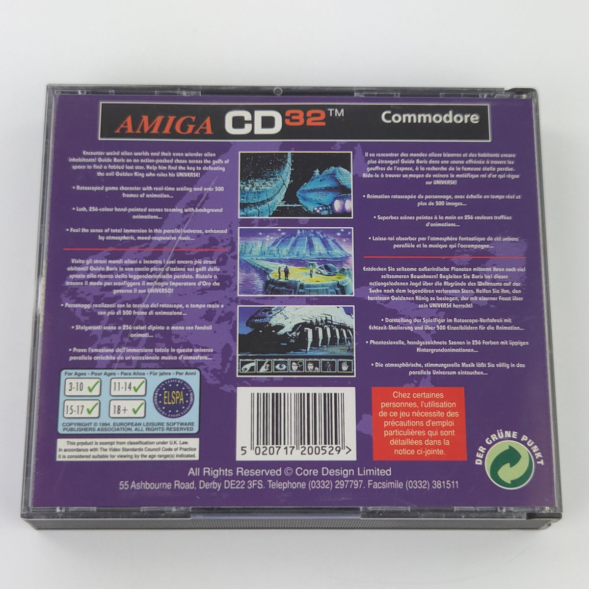 Commodore Amiga CD32 Spiel – Universe (OVP PAL)
