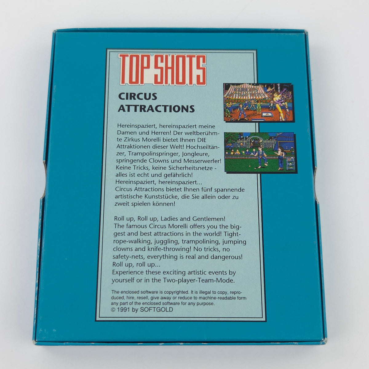 Commodore Amiga Spiel – Circus Attraction OVP PAL