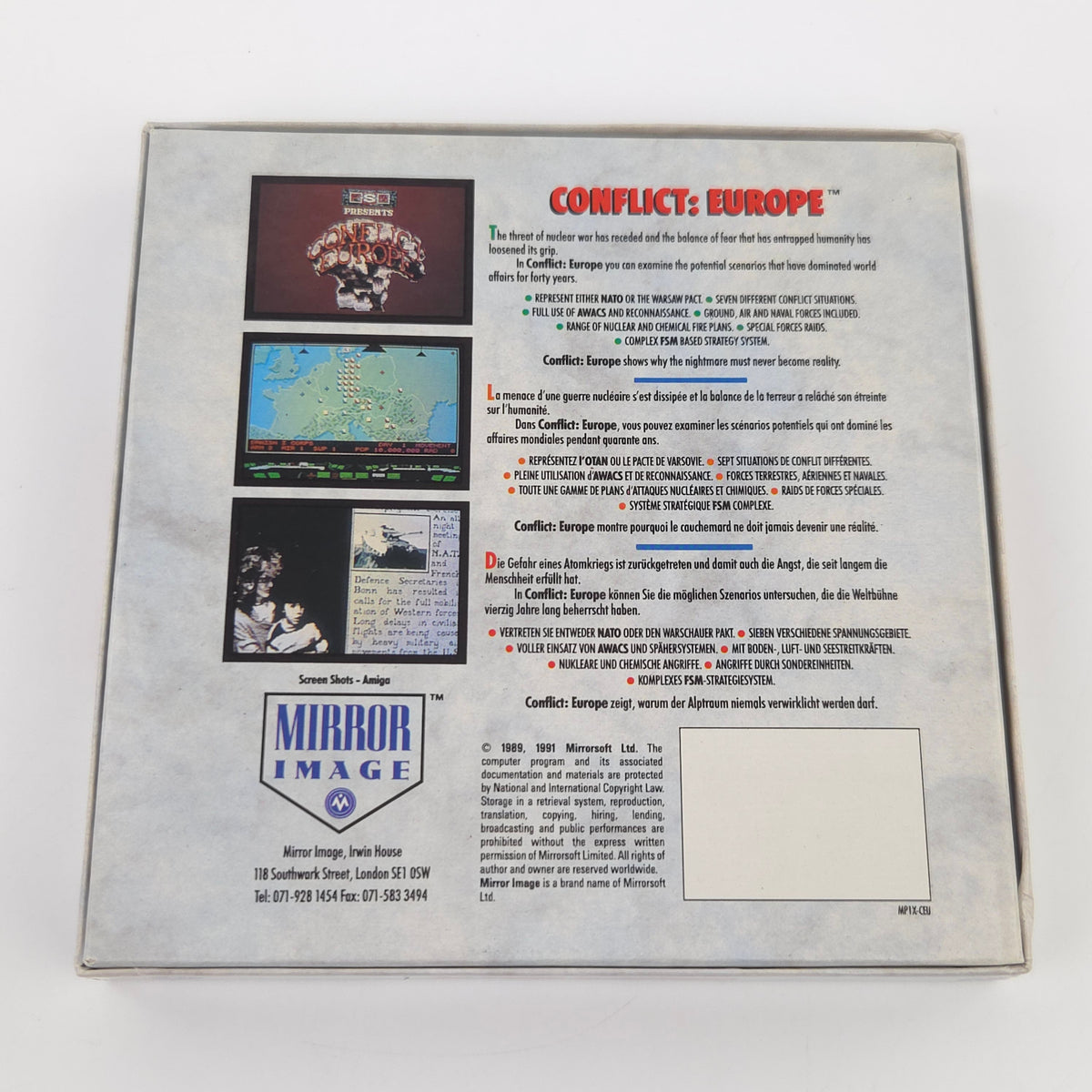 Commodore Amiga Spiel – Conflict Europe (OVP)