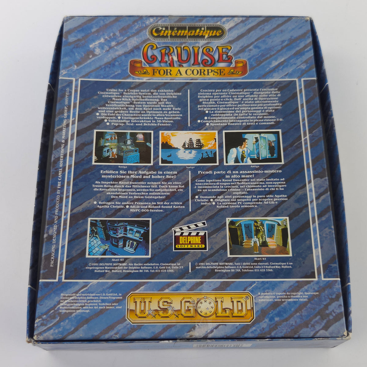 Amiga Spiel Cruise for a Corpse Big Box OVP CBM Diskette