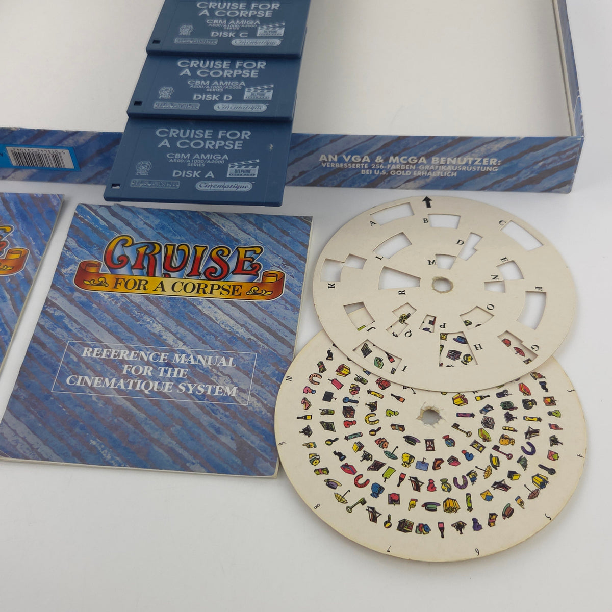 Amiga Spiel Cruise for a Corpse Big Box OVP CBM Diskette