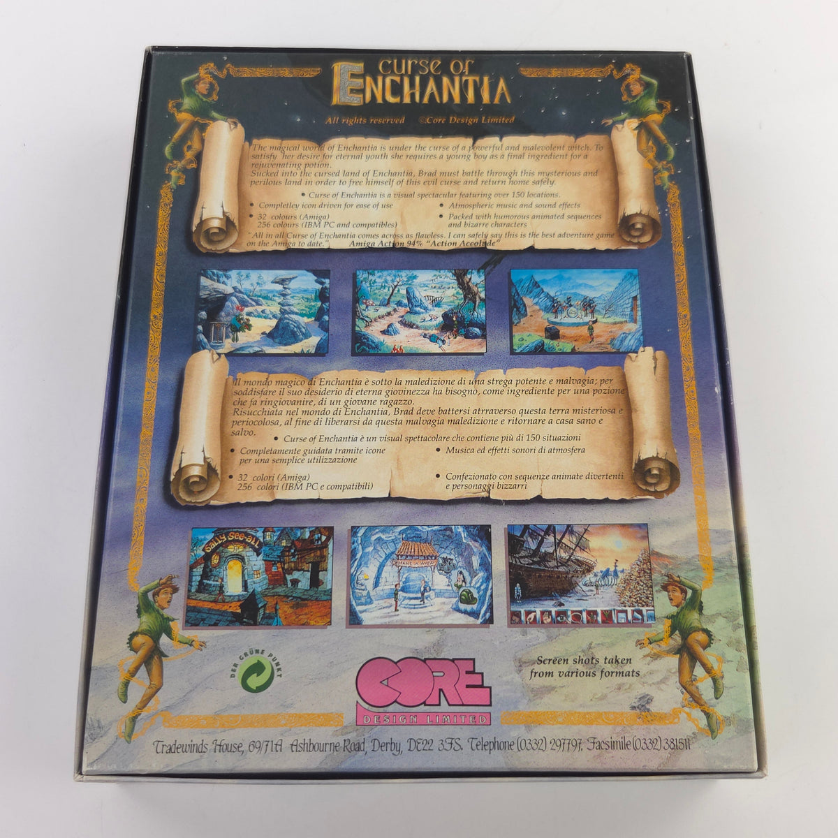 Amiga Spiel Curse of Enchantia Big Box OVP PAL Diskette