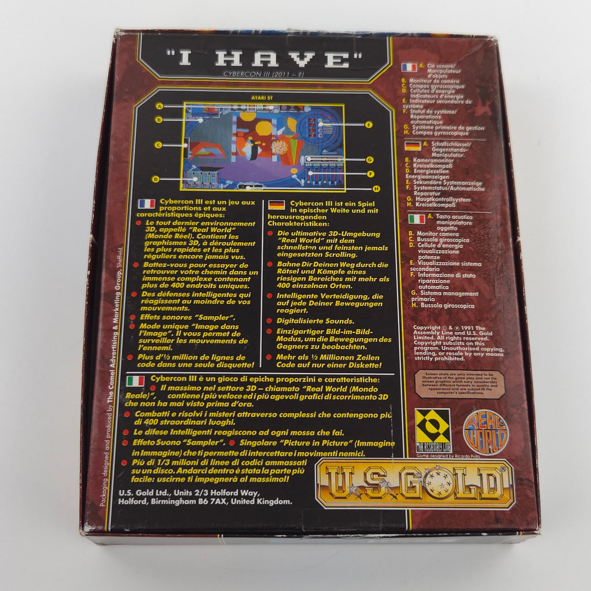 Commodore Amiga Spiel Cybercon III Big Box OVP PAL 1991