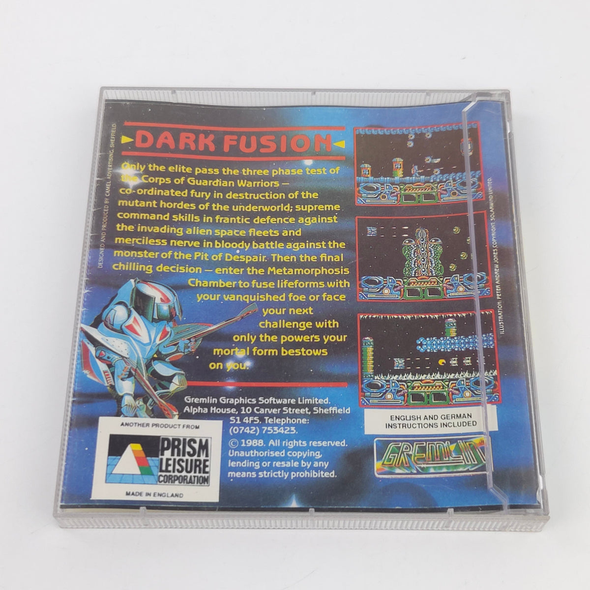 Commodore Amiga Spiel Dark Fusion Jewel Case OVP PAL 1988