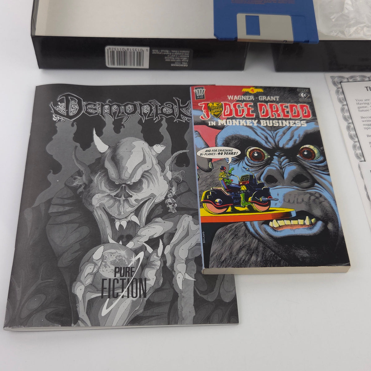 Amiga Spiel Demoniak Big Box OVP CBM PAL Palace 1991