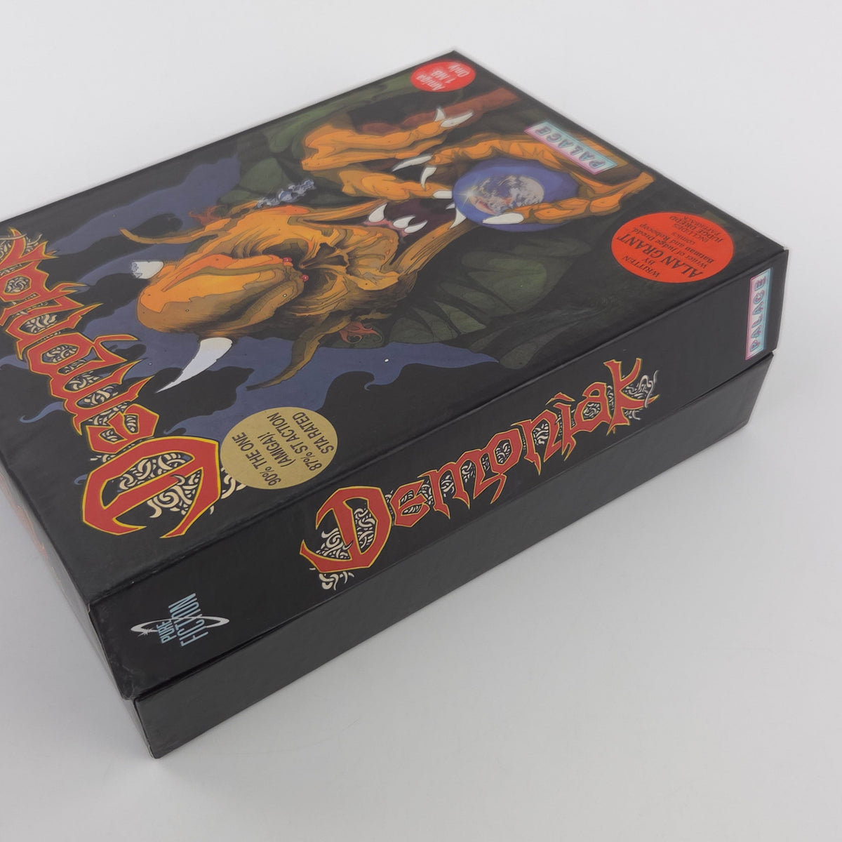Amiga Spiel Demoniak Big Box OVP CBM PAL Palace 1991