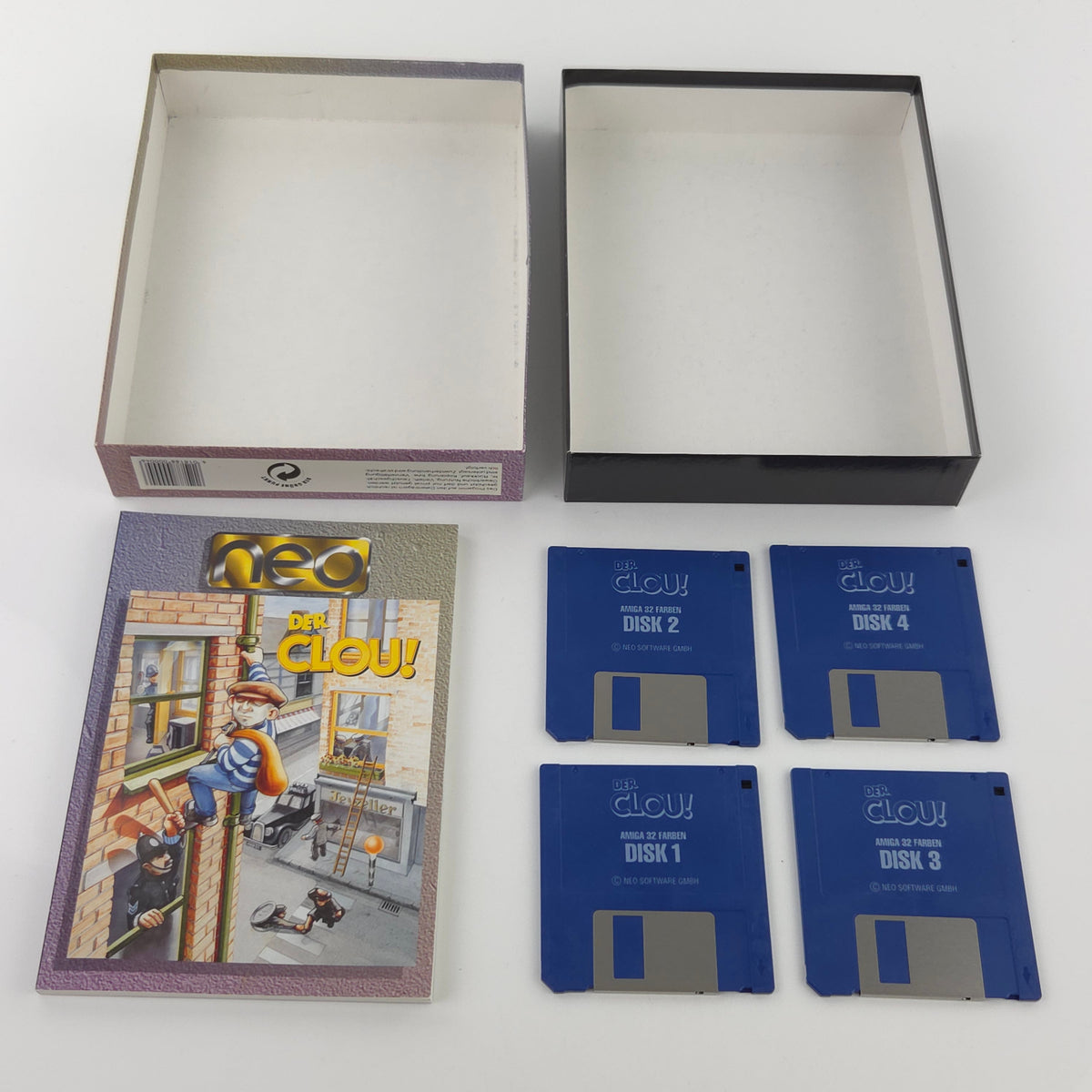 Commodore Amiga Spiel Der Clou Big Box OVP PAL Diskette