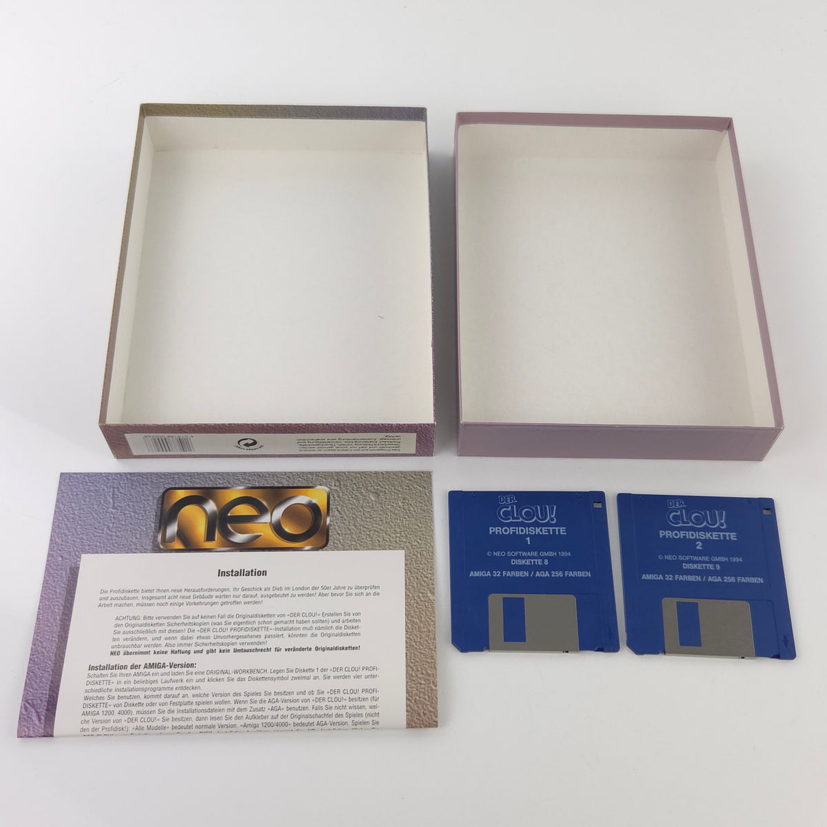Amiga Spiel Der Clou Profidiskette Big Box OVP PAL