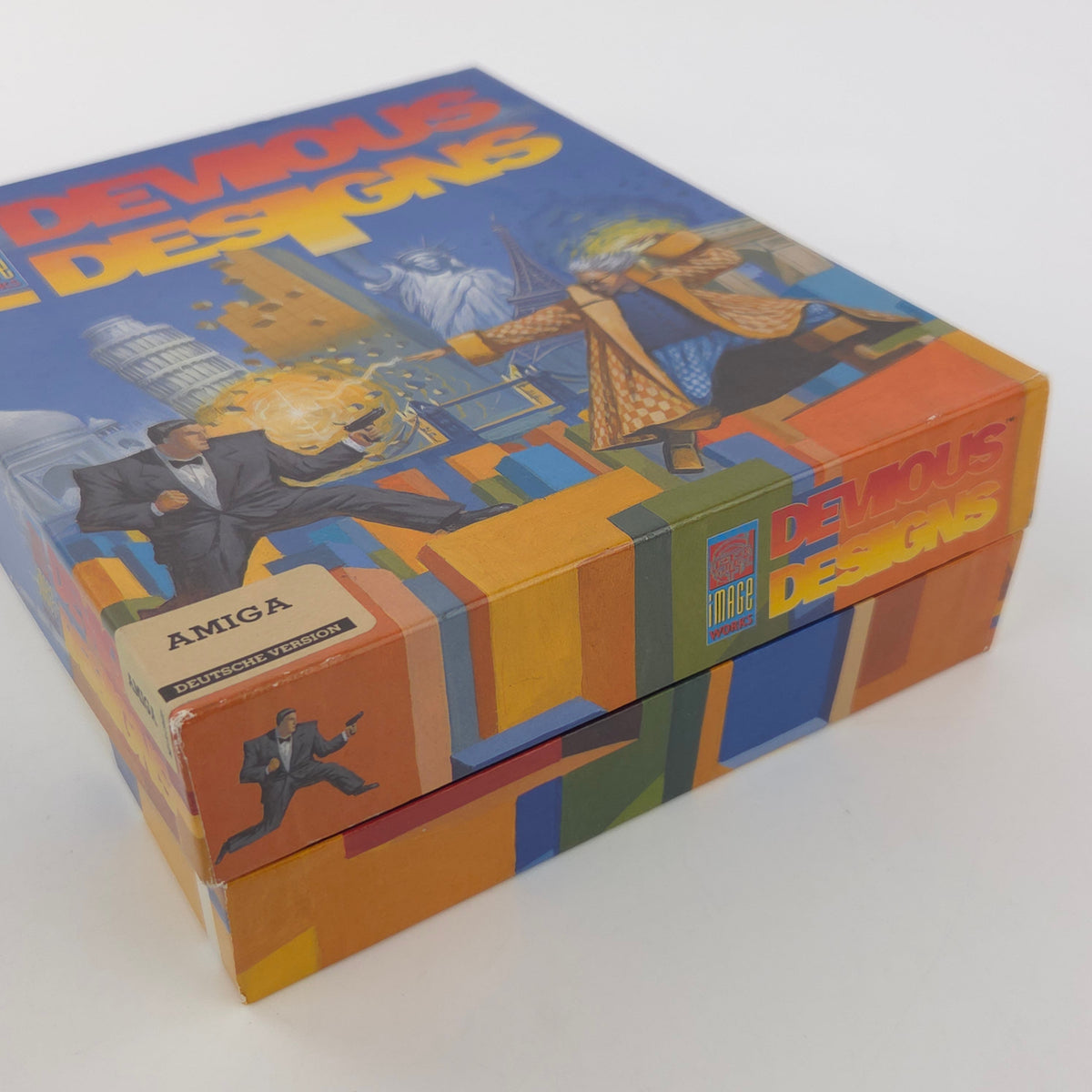 Amiga Spiel Devious Designs Big Box OVP Diskette PAL