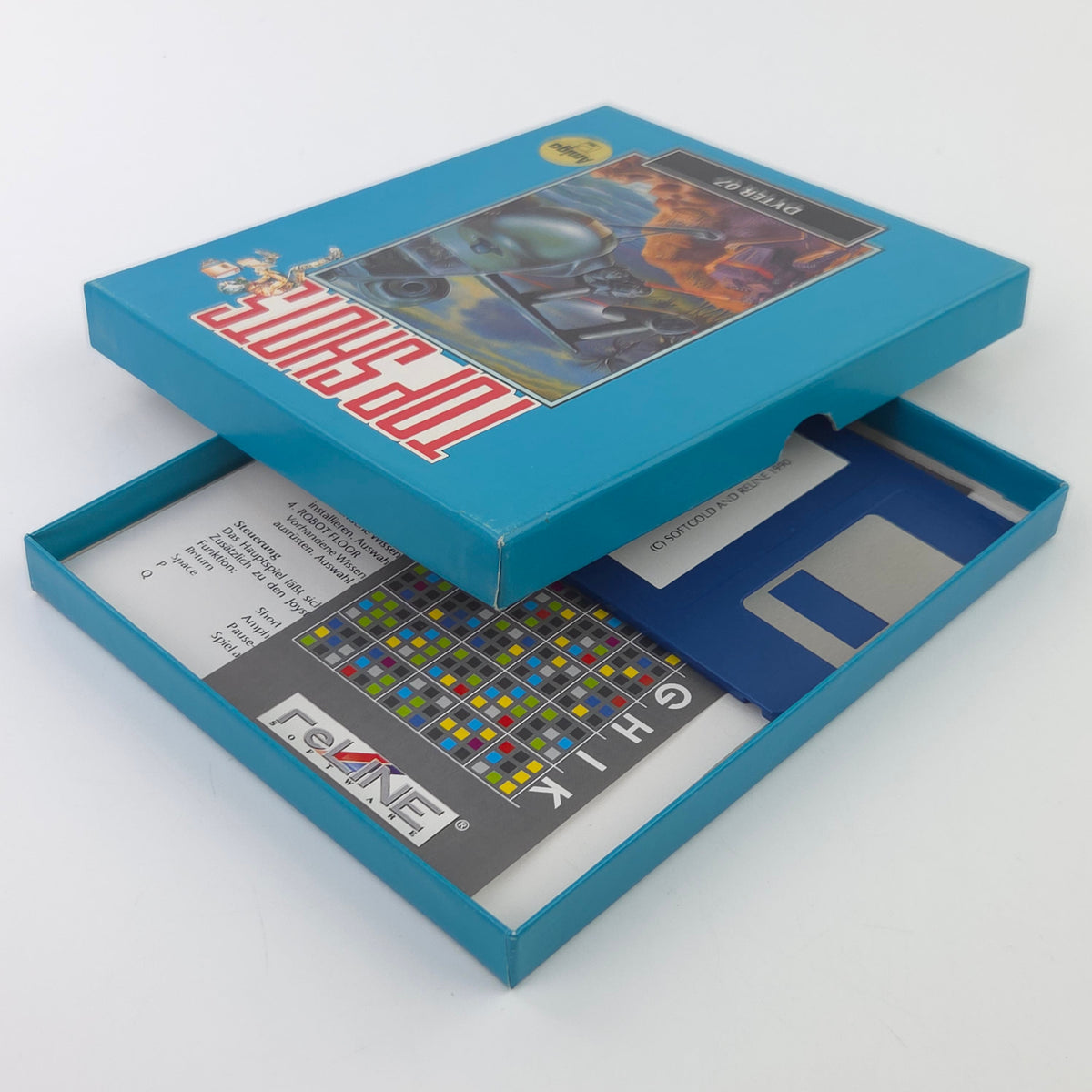 Amiga Spiel Dyter 07 Top Shots OVP CBM Disk PAL 1990