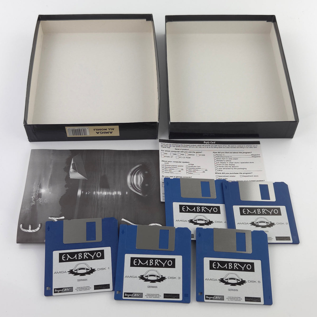 Commodore Amiga Spiel Embryo Big Box OVP PAL 1994 CBM