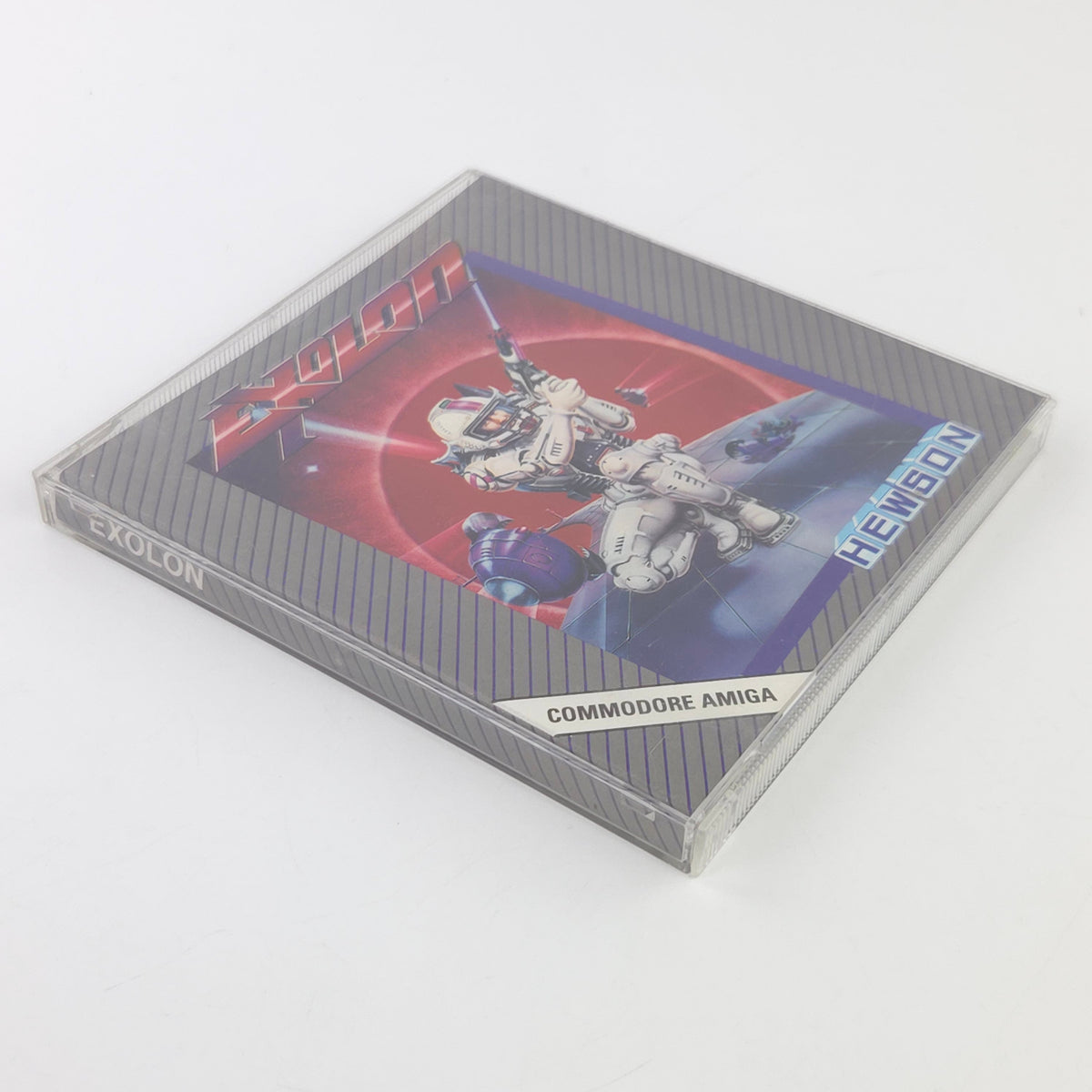 Amiga Spiel Exolon Jewel Case OVP CBM Disk PAL 1988 Hewson