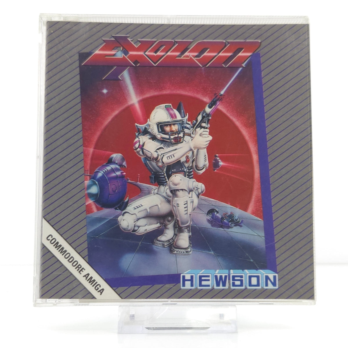 Amiga Spiel Exolon Jewel Case OVP CBM Disk PAL 1988 Hewson