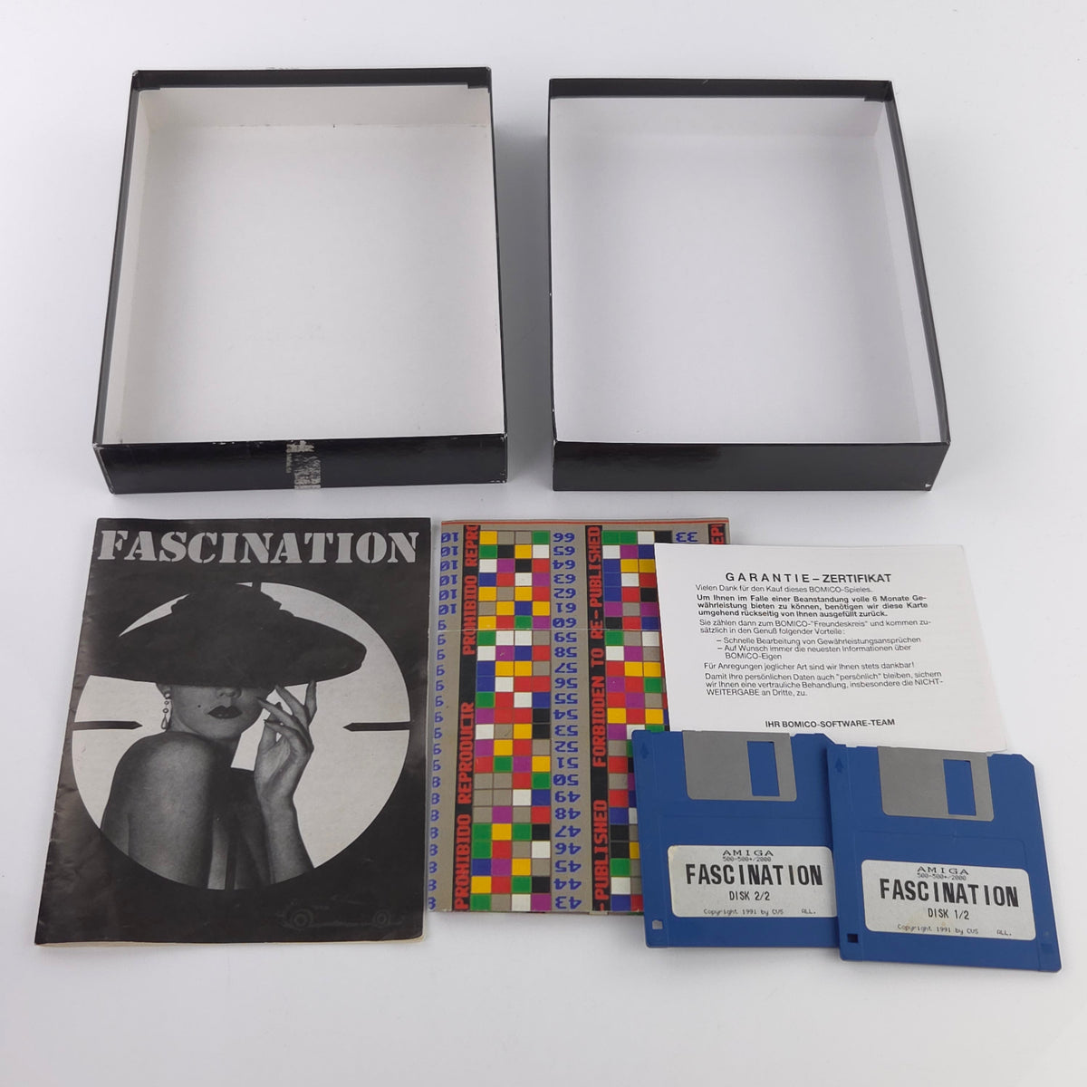 Amiga Spiel Fascination Big Box OVP PAL Romico 1991