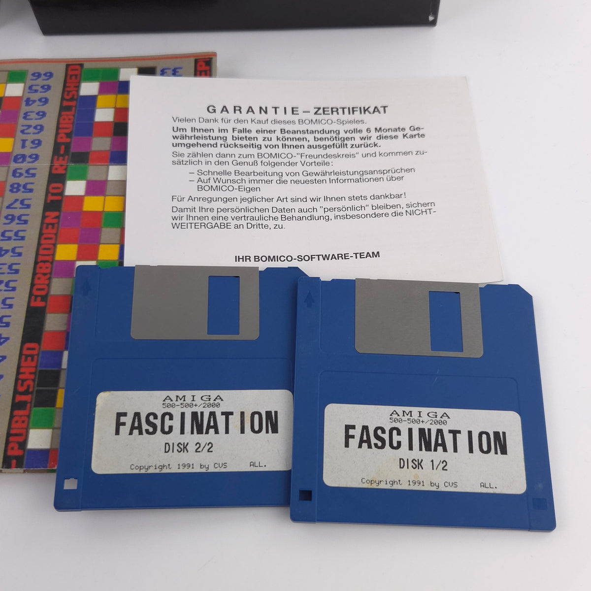 Amiga Spiel Fascination Big Box OVP PAL Romico 1991