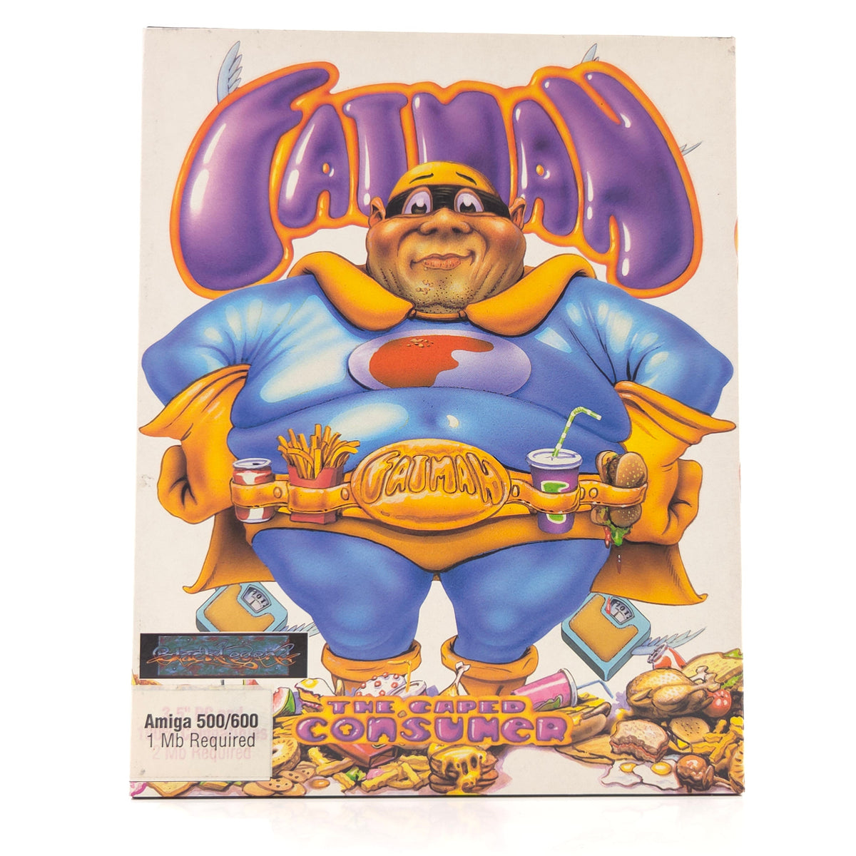 Commodore Amiga Spiel Fatman Caped Consumer Big Box OVP