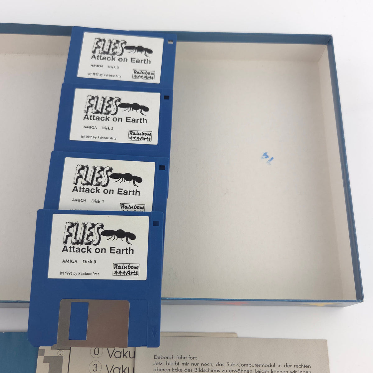 Amiga Spiel Flies Attack on Earth Big Box OVP PAL CBM