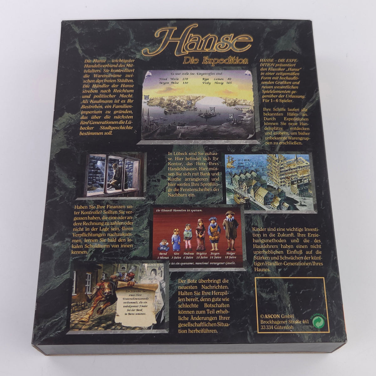 Amiga Spiel Hanse Die Expedition Big Box OVP PAL 1994