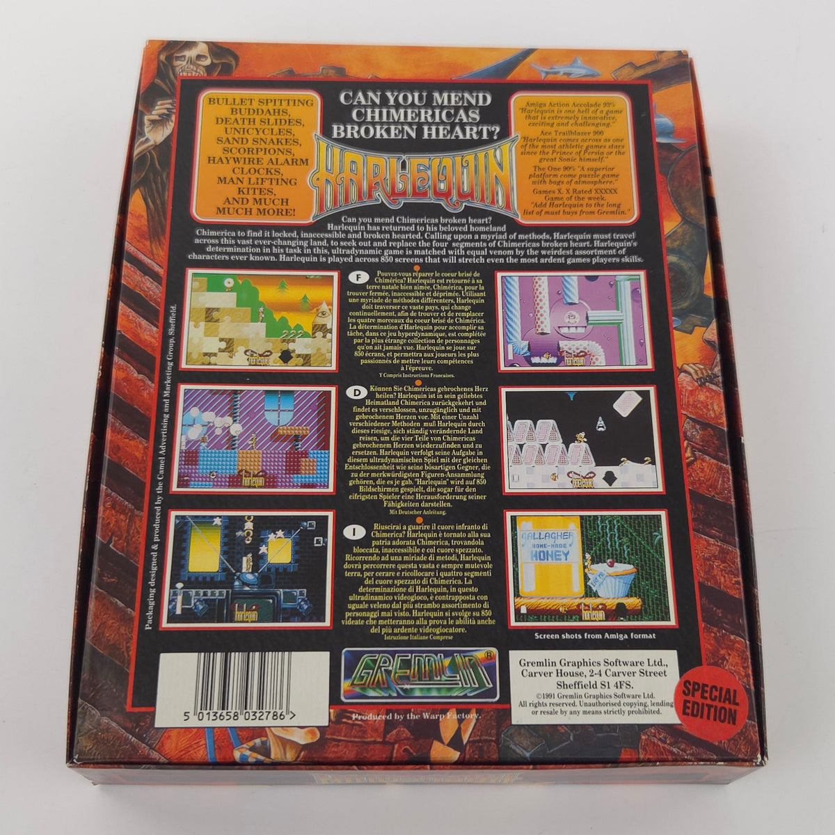 Commodore Amiga Spiel Harlequin Special Edition Big Box OVP