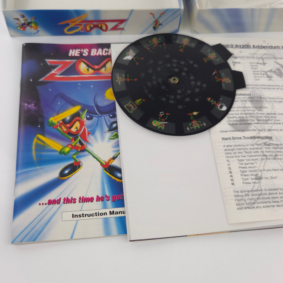Commodore Amiga Spiel Zool 2 Big Box OVP CBM Diskette PAL