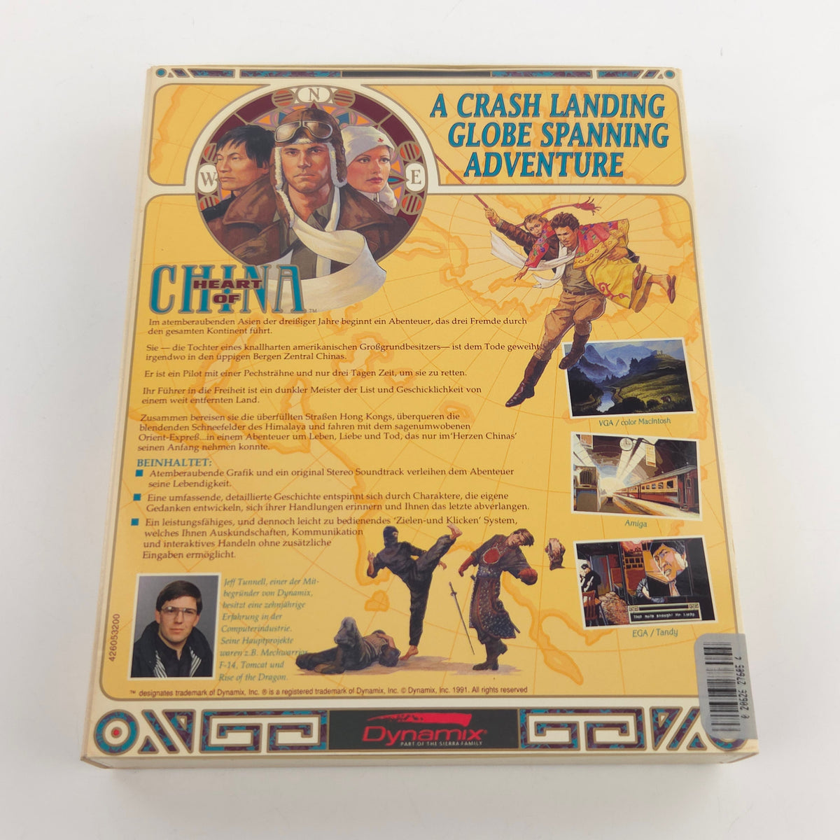 Commodore Amiga Spiel Heart of China Big Box OVP PAL