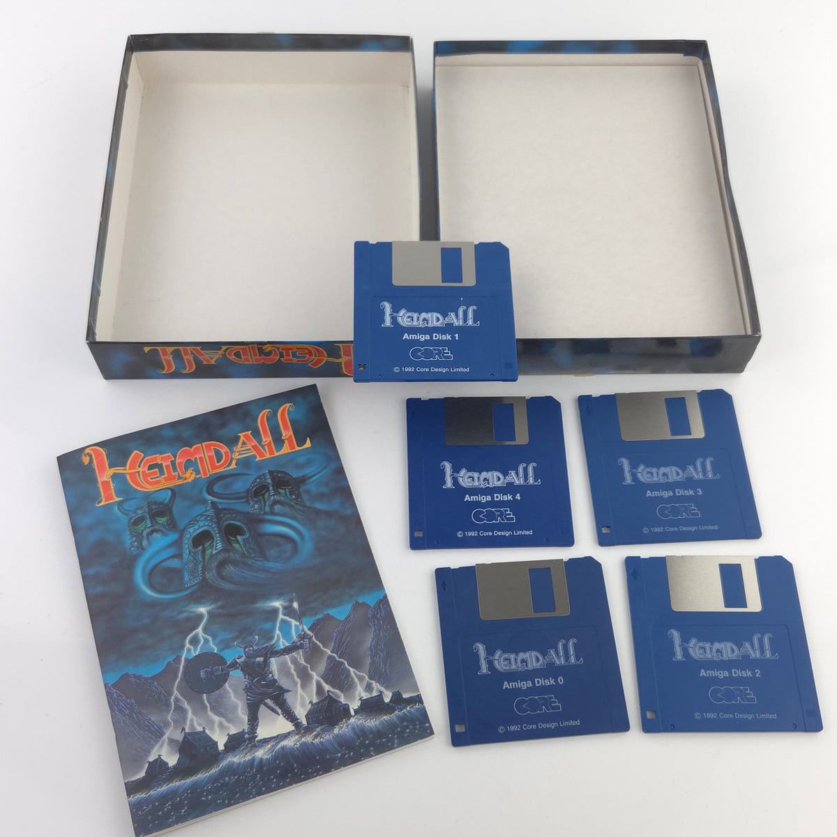 Amiga Spiel Heimdall Big Box OVP CBM PAL Core Design