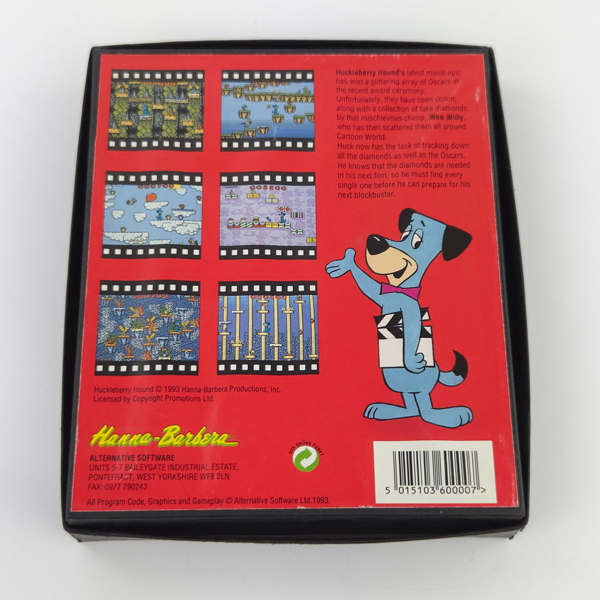Commodore Amiga Spiel Huckleberry Hound Hollywood OVP PAL