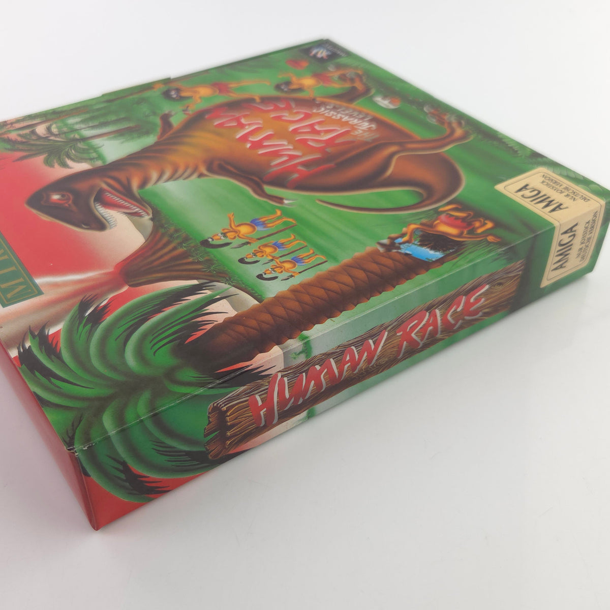 Amiga Spiel Human Race The Jurassic Levels Big Box OVP PAL