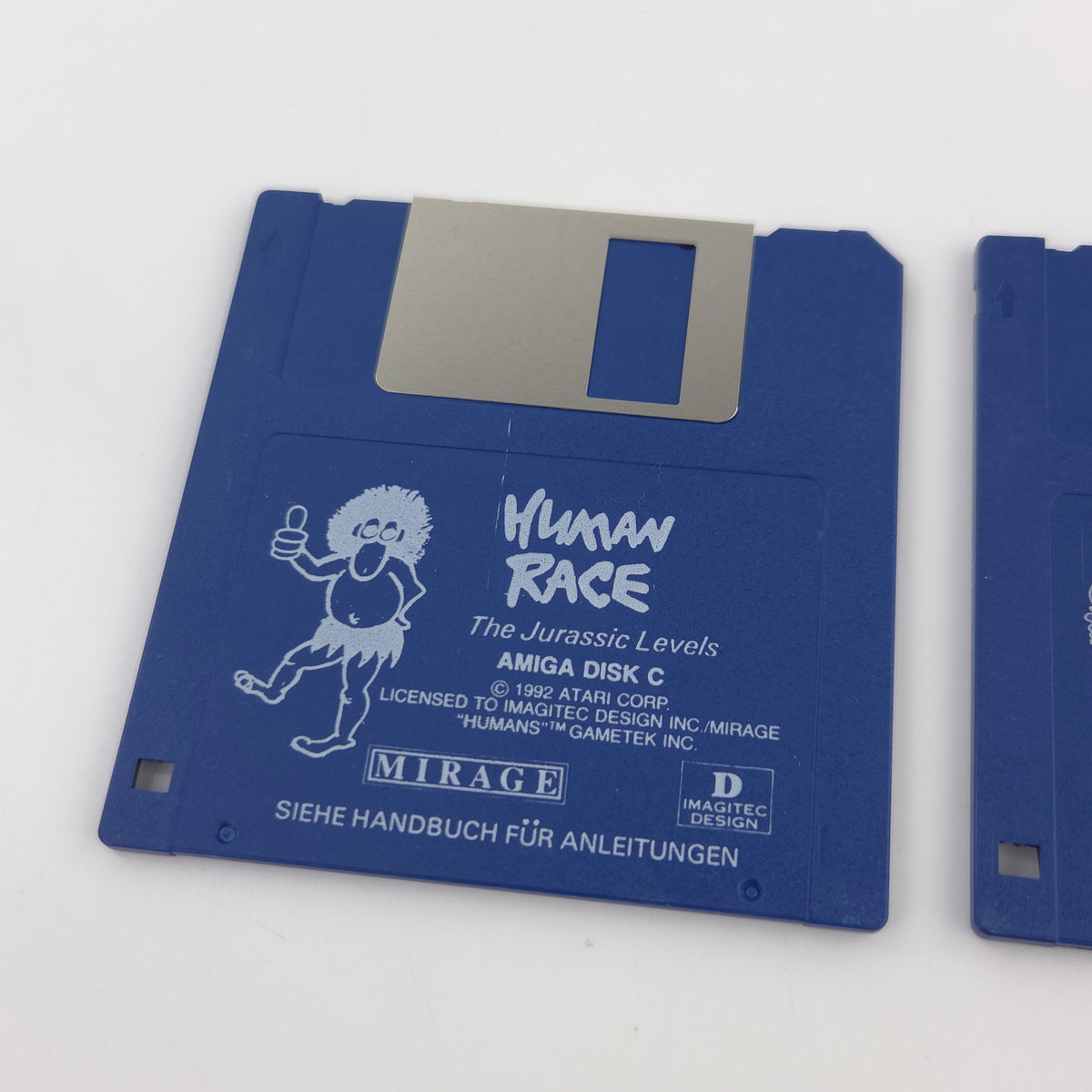 Amiga Spiel Human Race The Jurassic Levels Big Box OVP PAL
