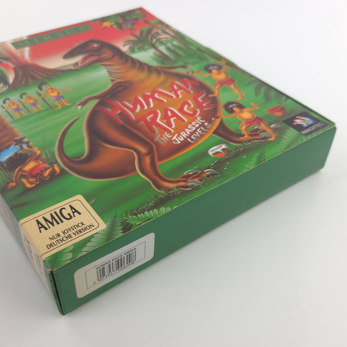 Amiga Spiel Human Race The Jurassic Levels Big Box OVP PAL