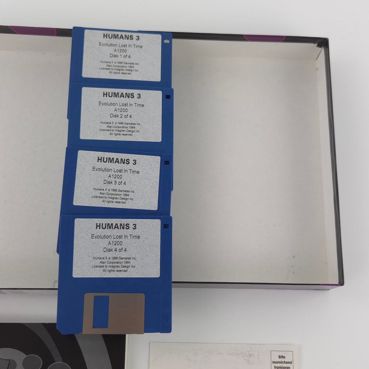 Amiga Spiel Humans III Evolution Lost in Time OVP PAL
