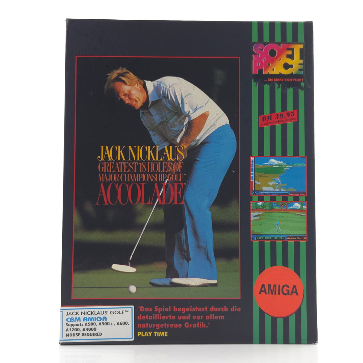 Commodore Amiga Spiel Jack Nicklaus Golf Big Box OVP PAL