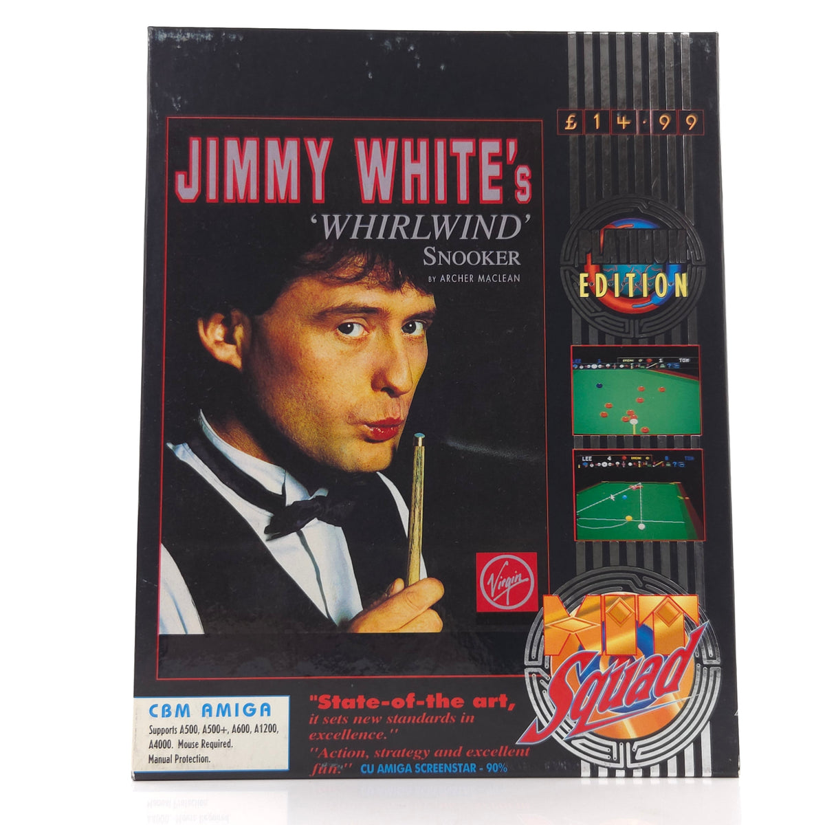 Amiga Spiel Jimmy Whites Whirlwind Snooker Big Box OVP PAL