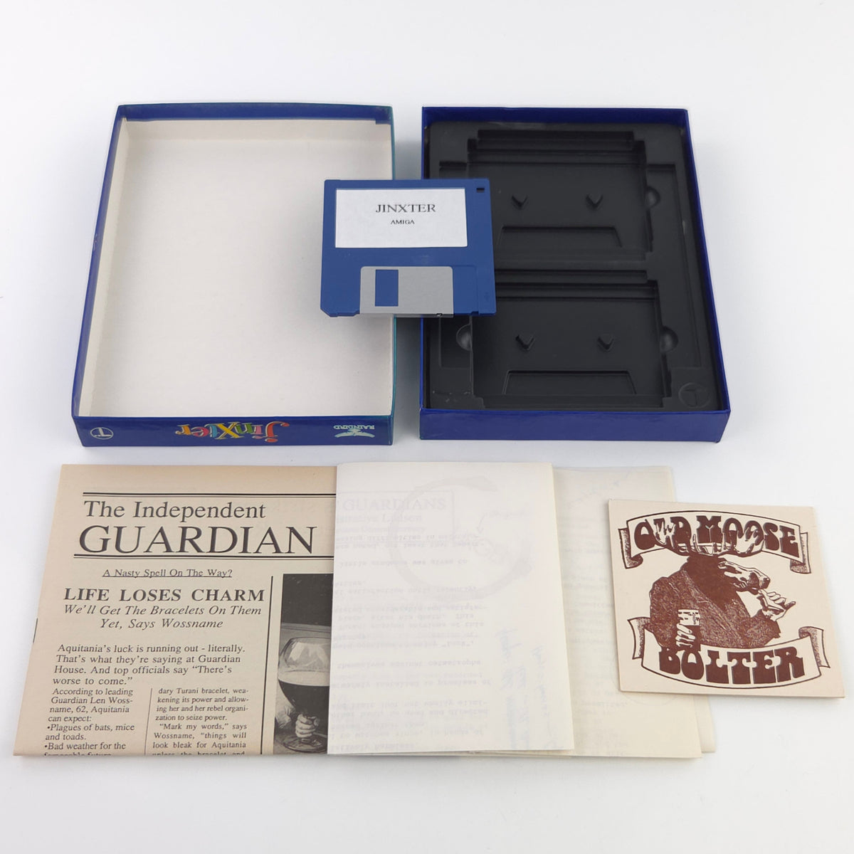 Amiga Spiel Jinxter Big Box OVP CBM PAL Disk Rainbird
