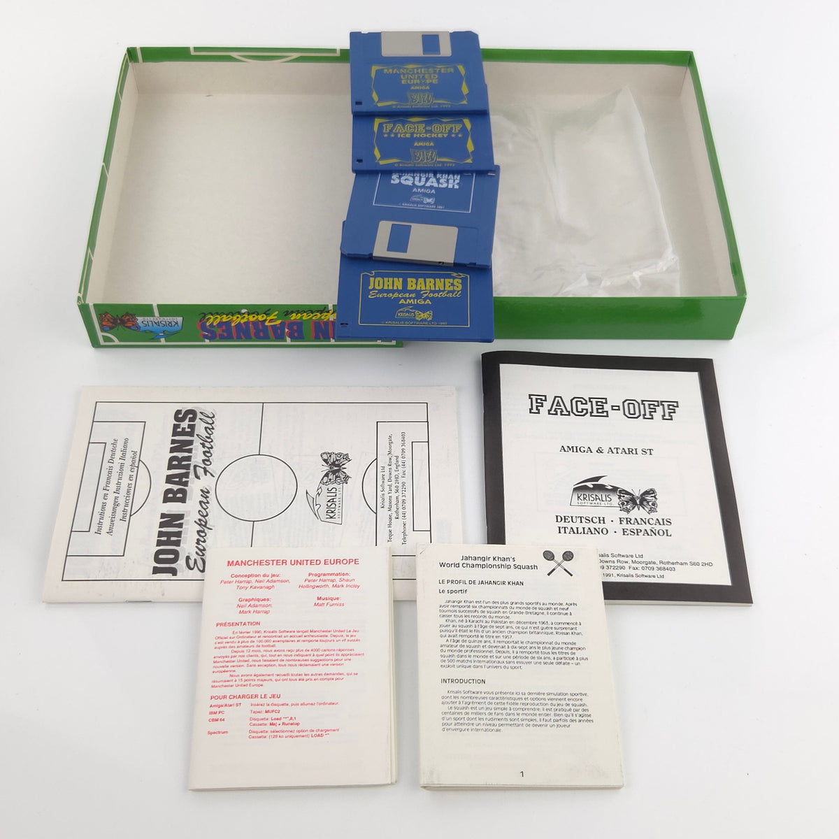 Amiga Spiel John Barnes European Football Big Box OVP