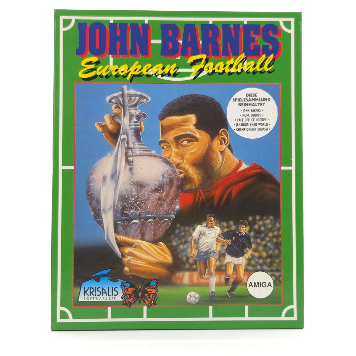 Amiga Spiel John Barnes European Football Big Box OVP