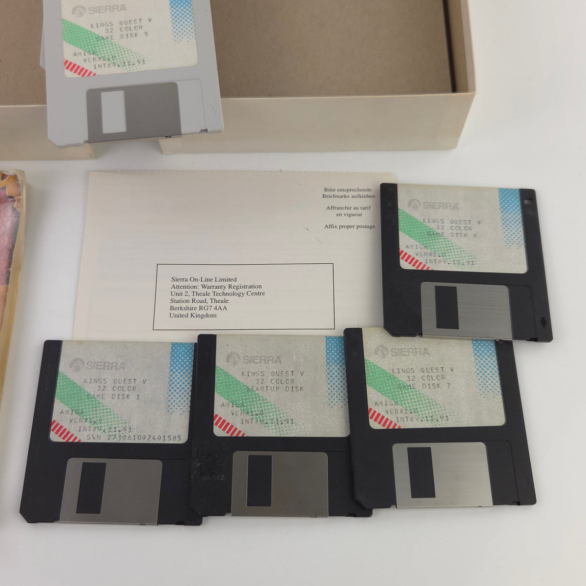 Amiga Spiel King´s Quest V Sierra Big Box OVP PAL CBM