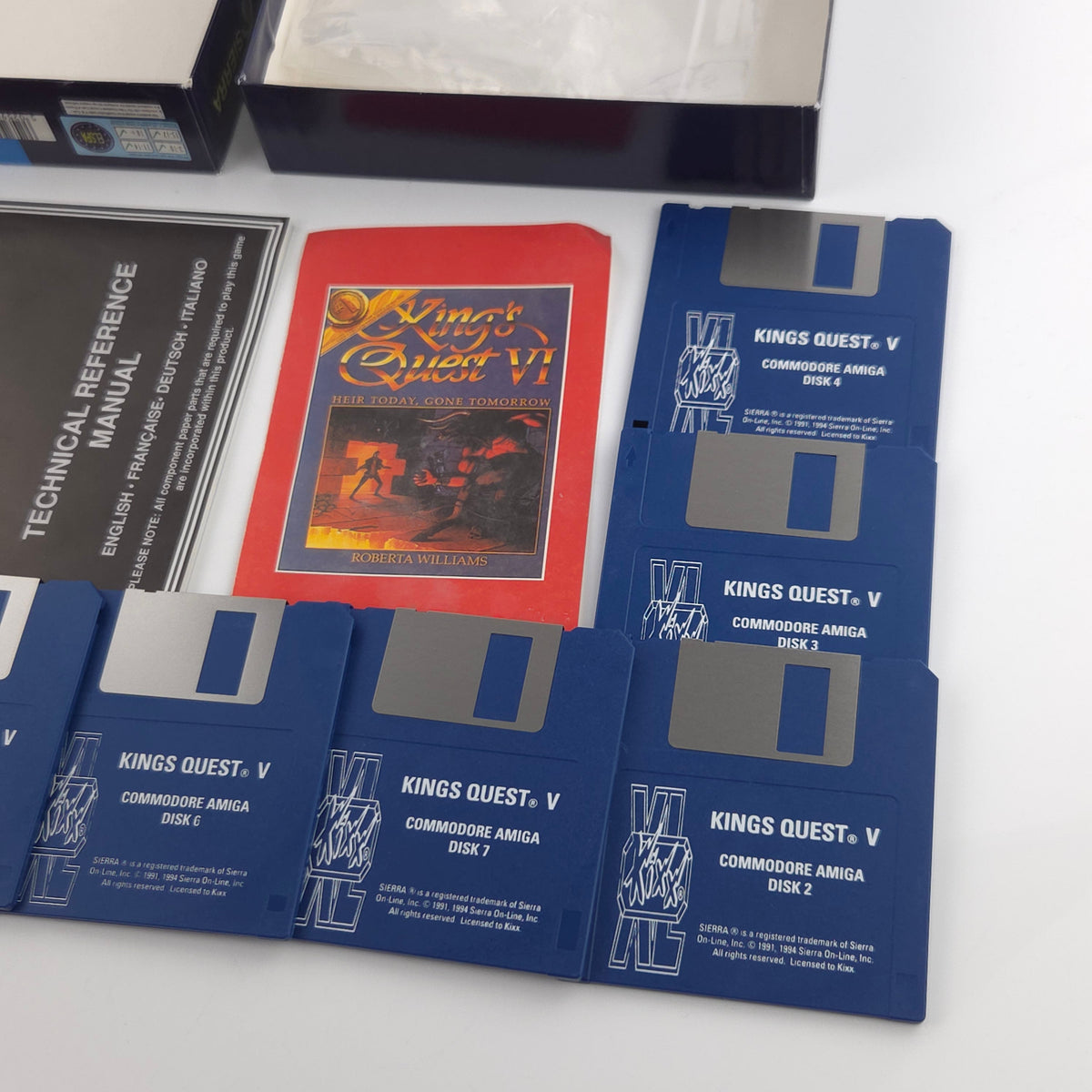 Amiga Spiel Kings Quest V KIXX XL Big Box OVP PAL Disk