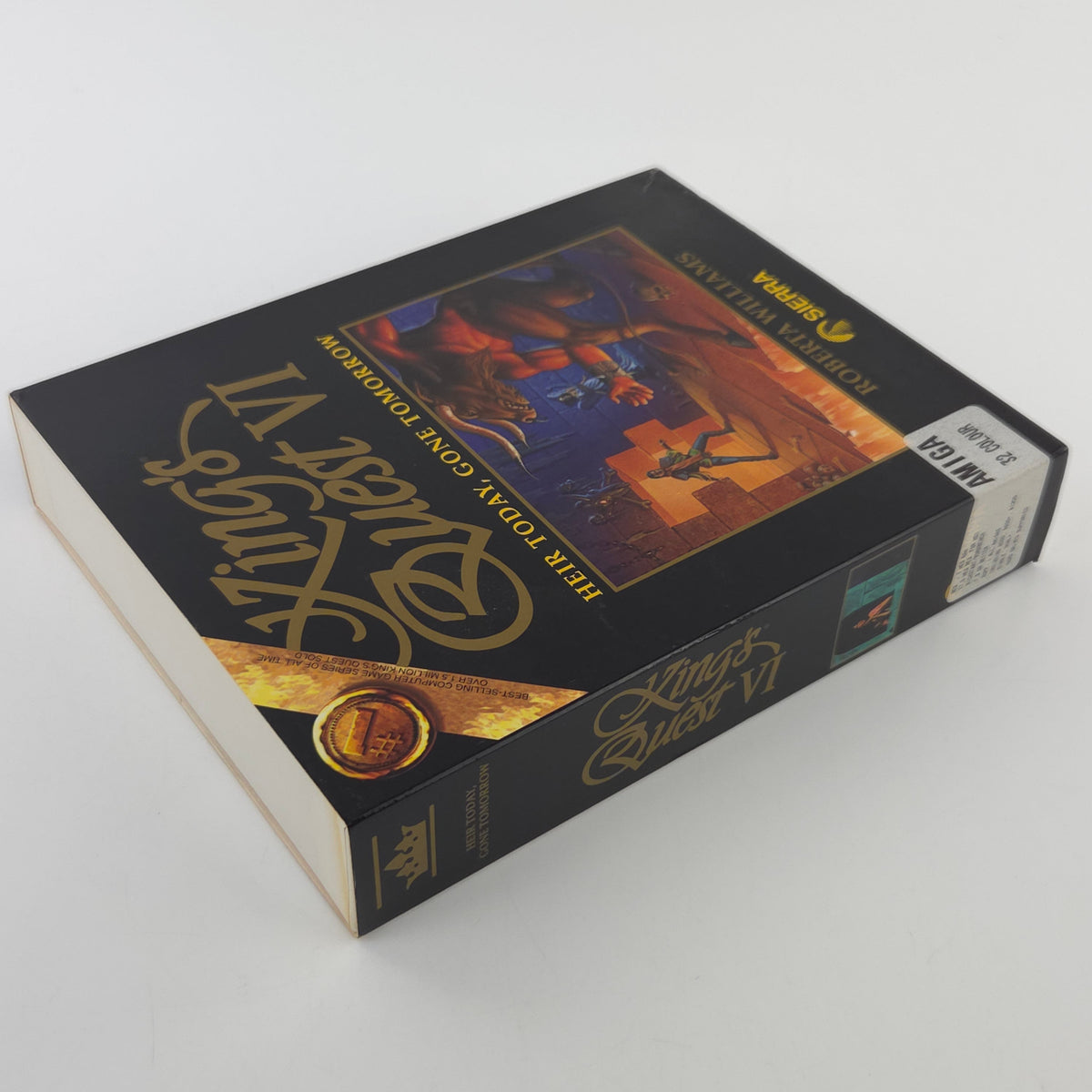 Amiga Spiel Kings Quest VI Big Box OVP Sierra PAL Disk